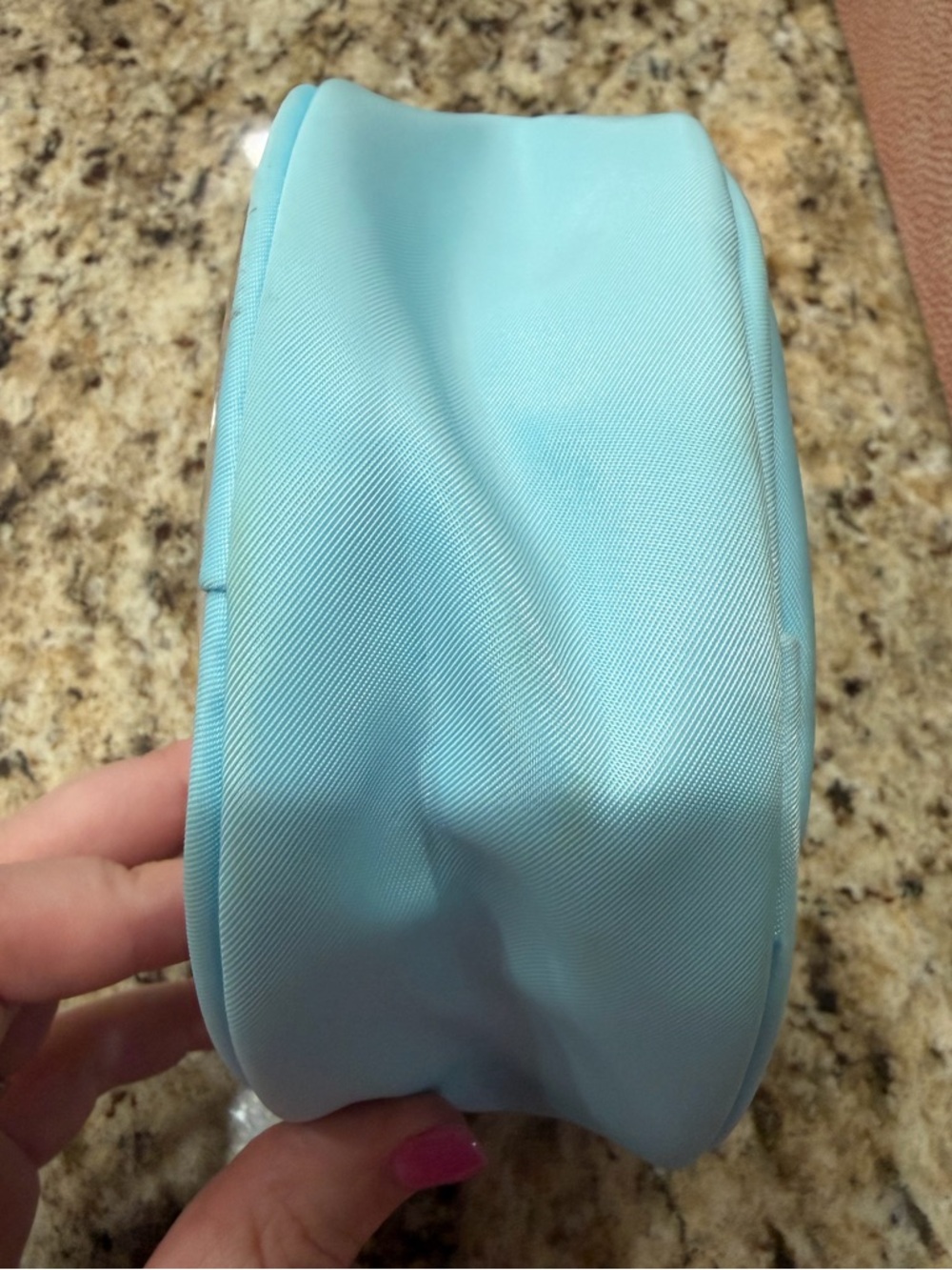 Stoney Clover Lane Target Sky Blue Round Clear Cosmetic Pouch - Picture 7 of 10